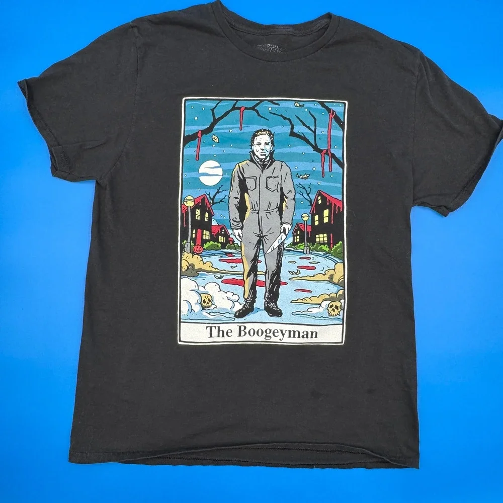 John Carpenters Halloween The Boogeyman Michael Myers‎ Tarot T Shirt Large